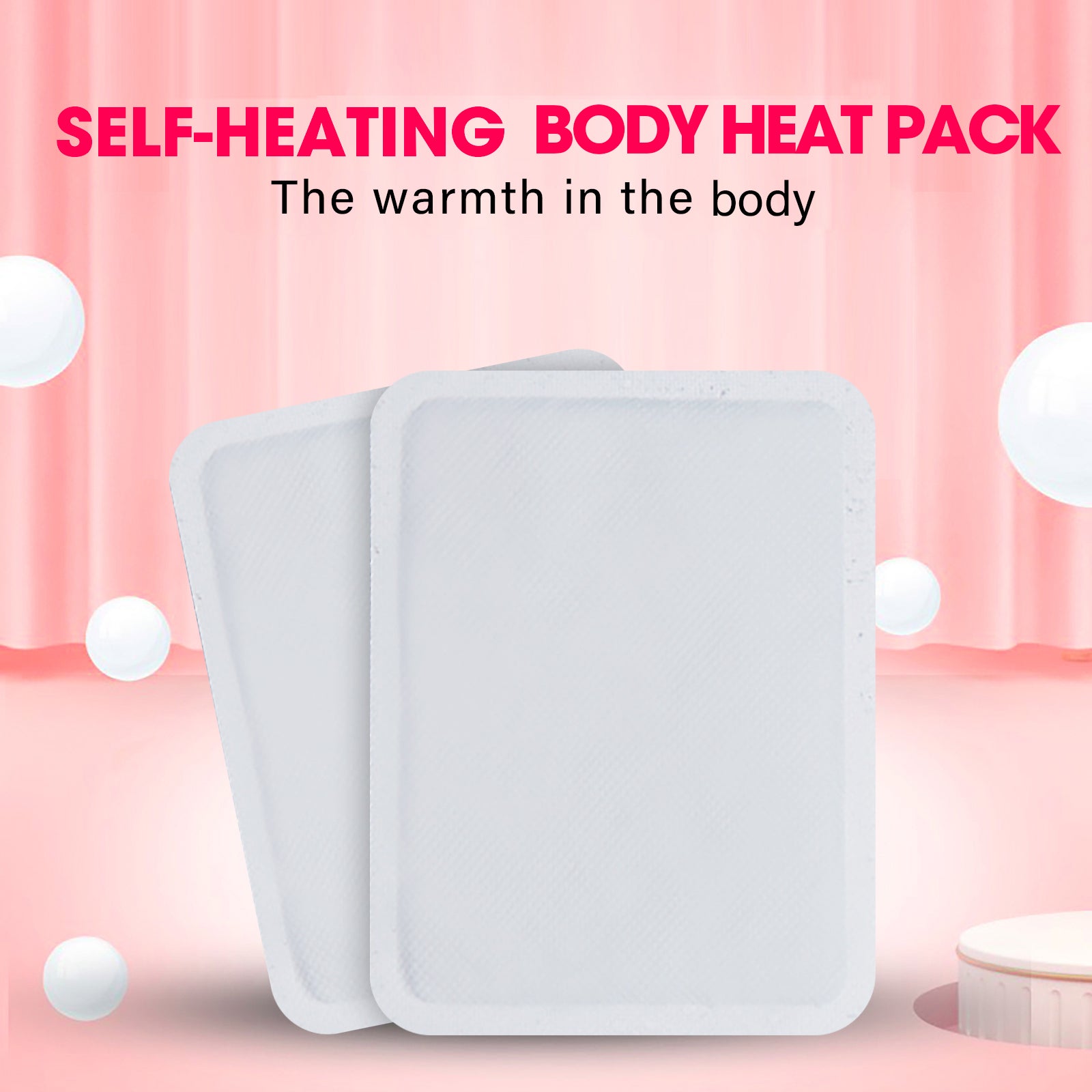 40 Pcs Enhanced  Heat Packs Self Heating Body Warmer Paste Portable Instant Heating Pad Abdominal for Back Pain